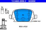 ATE Set placute frana ATE 13.0460-2858.2 (13.0460-2858.2)