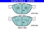 ATE Set placute frana ATE 13.0470-7210.2 (13.0470-7210.2)