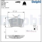 DELPHI Set placute frana DELPHI LP565 (LP565)