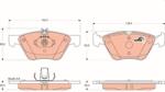 TRW Set placute frana TRW GDB1215 (GDB1215)