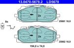 ATE Set placute frana ATE 13.0470-5678.2 (13.0470-5678.2)