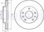 DELPHI Disc frana DELPHI BG4455 (BG4455) - fixbox