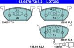 ATE Set placute frana ATE 13.0470-7303.2 (13.0470-7303.2)