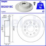 DELPHI Disc frana axa spate DELPHI BG5019C (BG5019C)