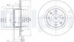 DELPHI Disc frana DELPHI BG3621 (BG3621) - fixbox
