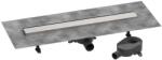 Hansgrohe RainDrain Go - Zuhanylefolyó 70 cm, kétoldalas ráccsal, csempe lerakáshoz, csiszolt rozsdamentes acél 56272800 (56272800)