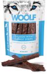 WOOLF Snack Salmon with Carrot Stripes / Répás Lazac Csíkok 100g (2+ Woolf -15%! )