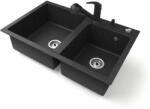 NERO Palazzo + Shower + dispenser + plug lifter black