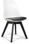 Bestent Scaun de sufragerie alb-negru stil scandinav Dark-Basic (SKY92 szare jasne)