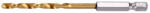 TOYA Burghie elicoidală 4, 8 x 106/52 mm HSS-TiN cu prindere bit (YT-44760) Burghiu