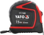 TOYA Ruletă 7, 5 m x 25 mm cu cauciuc (YT-71086)