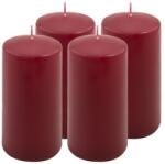 Nexos Set de lumânări , 15 cm, Ø 7, 5 cm, culoare vinovou, 4 (DK47124_SL04)