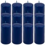 Nexos Set de lumânări pilon, 11, 5 cm, Ø 6 cm, albastru, 12 buc (DK47116_SL12)
