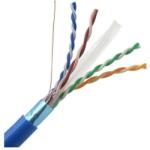 Emtex Cablu FTP, Cupru, categoria 6, AWG23/1, 0, 53mm, manta LSZH , Eca, albastru , Emtex (305m) (EMT-FTP6-23AWG.1-LSZH)