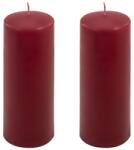 Nexos Set de lumânări în formă de pilon, 20 cm, Ø 7, 5 cm, burgundy (DK47134_SL02)