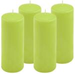 Nexos Set de lumânări tip pilon, 20 cm, Ø 7, 5 cm, verde deschis, 4 (DK47135_SL04)