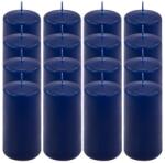 Nexos Set de lumânări cilindrice, 10 cm, Ø 5 cm, albastru, 16 buc (DK47106_SL16)