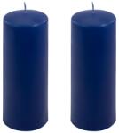 Nexos Set de lumânări tip pilon, 20 cm, Ø 7, 5 cm, albastru, 2 buc (DK47136_SL02)