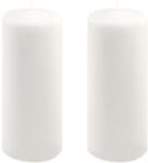 Nexos Set de lumânări tip pilon, 25 cm, Ø 10 cm, alb, 2 buc (DK47140_SL02)