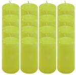 Nexos Set de lumânări stâlp, 10 cm, Ø 5 cm, verde deschis, 16 buc (DK47105_SL16)