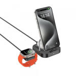 hoco. Incarcator Retea Wireless HOCO CQ16A 3in1, 15W, 1.67A, Negru - gsmnet