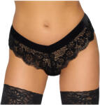Cottelli Collection Party - láncos csipke bugyi (fekete) (23109611051) - szexaruhaz