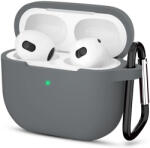 Techsuit - Szilikon tok - Apple AirPods 3-hoz, Sima Ultrathin Anyag - Szürke