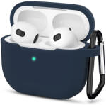 Techsuit - Szilikon tok - Apple AirPods 3-hoz, Sima ultravékony anyag - Sötétkék