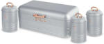 Berlinger Haus BH-6755 Suport pâine cu set de 3 recipiente, gri (BH/6755)