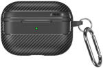 Techsuit - KarbonSzálas - Apple AirPods Pro 1 / 2 - Fekete tok
