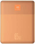 Baseus - Power Bank Blade (P10063801733-00) - 2x Type-C, 65W, 12000mAh, Digitális Kijelző, USB-C Kábellel - Narancssárga