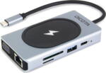 DICOTA Docking Station DICOTA USB-C 10-in-1 Charging Hub 4K PD 100W silver (D32059)