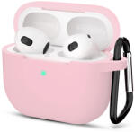Techsuit - Szilikon Tok - Apple AirPods 3-hoz, Simított Ultravékony Anyag - Rózsaszín tok