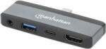 Manhattan Docking Station MANHATTAN USB-C PD auf HDMI 4-in-1 Mobile (190404)