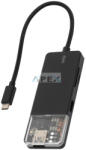 USE USBHUB6 - Home USBHUB6 dokkoló állomás, 4K HDMI, egér, billentyűzet, TF/microSD, SD, USB tároló, merevlemez, ~100 W PD, plug & play, LED visszajelzés