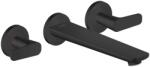 Hansgrohe Citterio C - Falsík alatti kádcsaptelep, 3 nyílásos beépítés, matt fekete 49482670 (49482670)