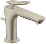 Hansgrohe Citterio C - Mosdócsaptelep leeresztővel, EcoSmart, CoolStart, csiszolt nikkel 49011820 (49011820)