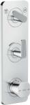 Hansgrohe Citterio C - Termosztatikus csaptelep falsík alatti beépítéshez, 2 készülékhez, króm 49701000 (49701000)