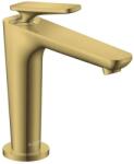 Hansgrohe Citterio C - Mosdócsaptelep leeresztővel, EcoSmart, CoolStart, polírozott arany 49040990 (49040990)