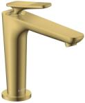 Hansgrohe Citterio C - Mosdócsaptelep leeresztővel, EcoSmart, CoolStart, polírozott arany 49041990 (49041990)