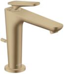 Hansgrohe Citterio C - Mosdócsaptelep leeresztővel, EcoSmart, CoolStart, csiszolt bronz 49030140 (49030140)