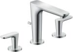 Hansgrohe Citterio C - Mosdócsaptelep leeresztővel, 3 nyílásos beépítés, EcoSmart, króm 49060000 (49060000)