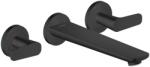 Hansgrohe Citterio C - Falsík alatti kádcsaptelep, 3 nyílásos beépítés, matt fekete 49483670 (49483670)