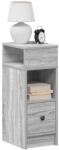 vidaXL szürke sonoma színű éjjeliszekrény fiókkal 25x31x66 cm (858624)