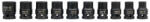 TOYA Gépi dugókulcs készlet 10 részes 1/2" 10-22 mm CrMo (YT-1025)