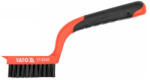 YATO Drótkefe 5 soros műanyag nyéllel nylon 180 mm (YT-6349) - vasasszerszam