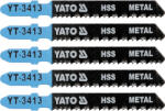 YATO Dekopírfűrészlap fémre T-befogás 12TPI 75/1, 0 mm HSS (5 db) (YT-3413) - vasasszerszam