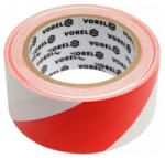 VOREL Jelzőszalag öntapadós piros-fehér 48 mm x 33 m PVC (75230)