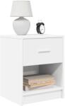 vidaXL 2 db fehér éjjeliszekrény fiókkal 40x34x50 cm (858768)