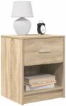 vidaXL 2 db sonoma tölgy színű éjjeliszekrény fiókkal 40x34x50 cm (858772)
